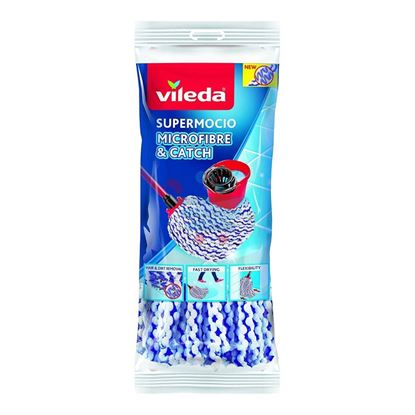 VILEDA SUPERMOCIO MICROFIBRE E CATCH FIOCCO 100% MICROFIBRE VIOLA