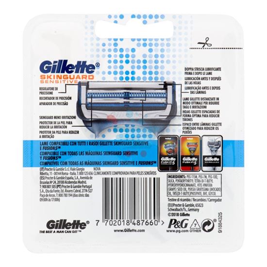 GILLETTE SKINGUARD SENSITIVE 4 RICAMBI