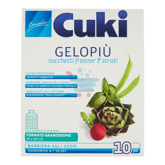 CUKI SACCHETTI FREEZER FORMATO GRANDISSIMO 10 PEZZI