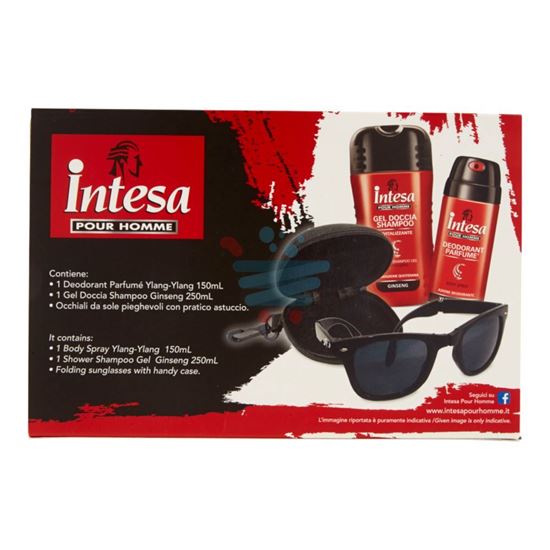 INTESA KIT POUR HOMME - DOCCIA GEL SHAMPOO GINSENG + DEODORANTE YLANG YLANG