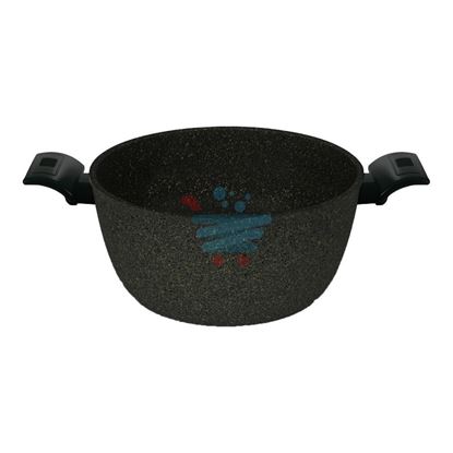 FLONAL CASSERUOLA GRANIT NERO 2 MANICI  28 CM