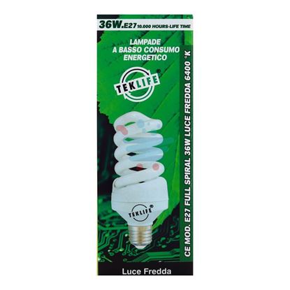 TEKLIFE LAMPADA A SPIRALE 36W E27 LUCE FREDDA