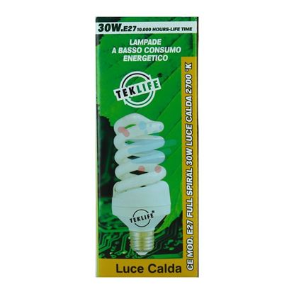 TEKLIFE LAMPADA A SPIRALE 30W E27 LUCE CALDA