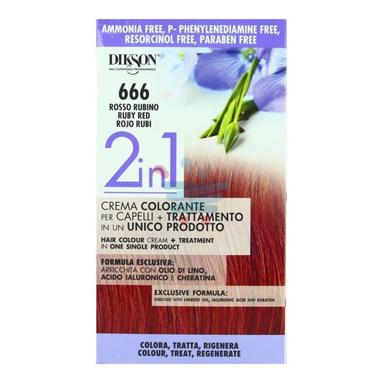 DIKSON 2IN1 CREMA COLOR ROSSO RUBINO 666