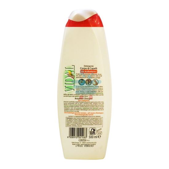 VIDAL BAGNO CORPO E CAPELLI ANTIBATTERICO 500 ML