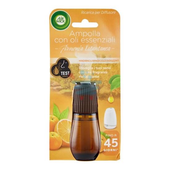 AIR WICK MANDARINO & ARANCIA DOLCE ENERGIZZANTI RICARICA PER DIFFUSORE ARMONIA ISTANTANEA 20 ML