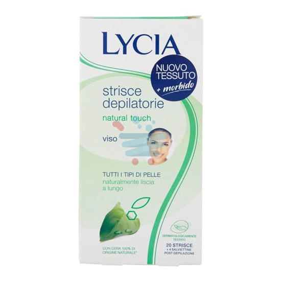 LYCIA STRISCE DEPILATORIE VISO NATURAL TOUCH 20 PEZZI