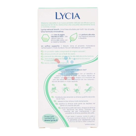 LYCIA STRISCE DEPILATORIE VISO NATURAL TOUCH 20 PEZZI