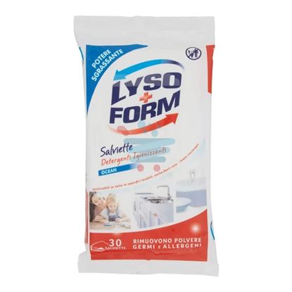LLYSOFORM SALVIETTE DETERGENTI IGIENIZZANTI OCEAN 30 PEZZI