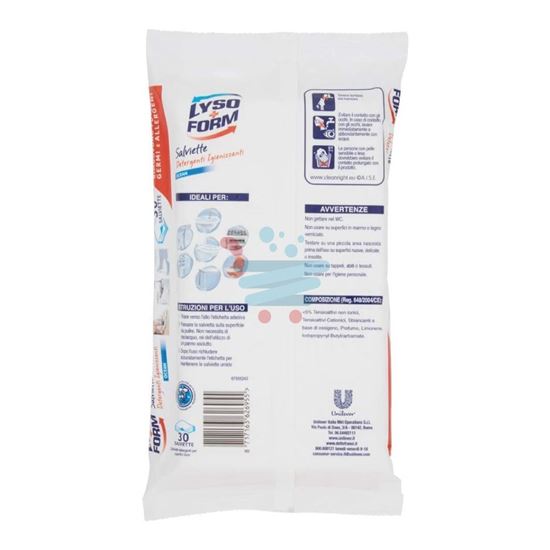 LYSOFORM SALVIETTE DETERGENTI IGIENIZZANTI OCEAN 30 PEZZI