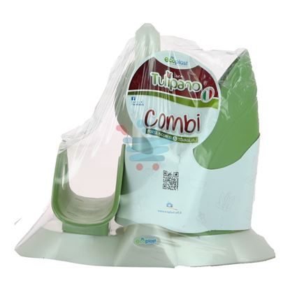 ECOPLAST PORTA TOVAGLIOLI COMBI MADREPERLA VERDE PALLIDO