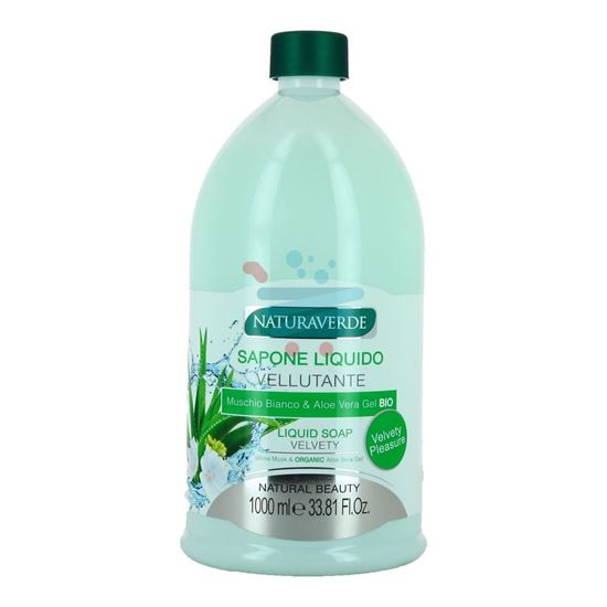 NATURAVERDE RICARICA SAPONE LIQUIDO ALOE E MUSCHIO 1 LT