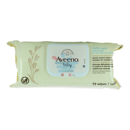 AVEENO BABY SALVIETTE ESTRATTO DI AVENA E ALOE 72 PEZZI