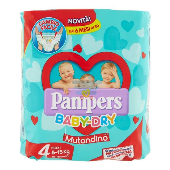 PAMPERS BABY DRY MUTANDINA MAXI PZ.16