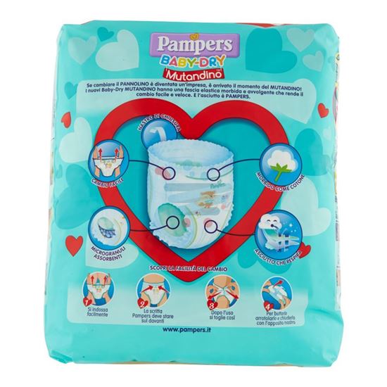 PAMPERS BABY DRY MUTANDINA MAXI PZ.16