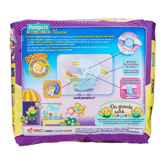 PAMPERS PROGRESSI NEWBORN 2-5KG 28 PEZZI