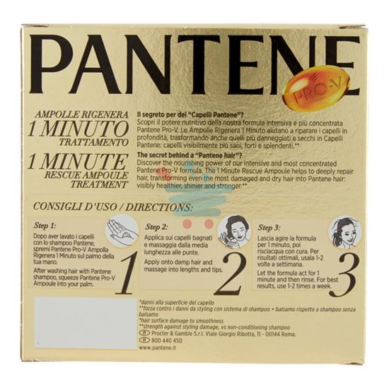 PANTENE AMPOLLA 1 MINUTO TRATTAMENTO INTENSIVO 3X15 ML