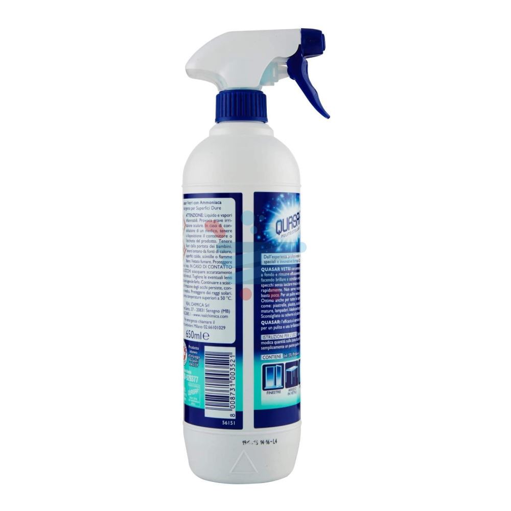 CIF VETRI SPRAY XXL CON AMMONIACA 650 ML.