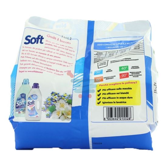 SOFT DETERSIVO LAVATRICE IN POLVERE CLASSICO 22 MISURINI 1320GR