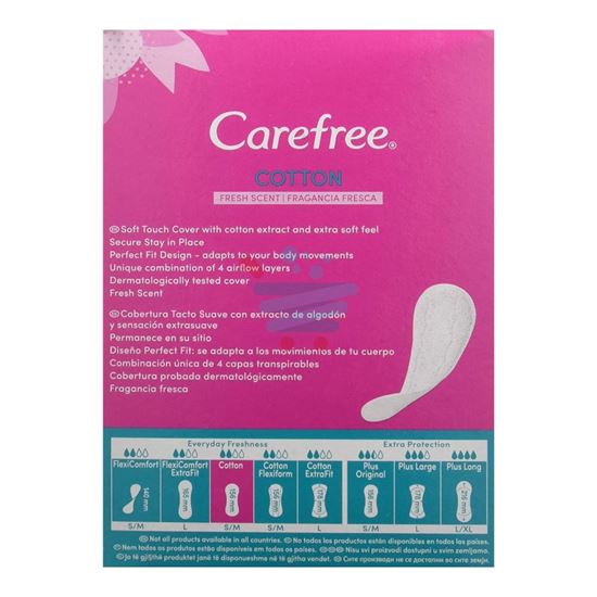 CAREFREE SALVASLIP COTTON FRESH 44 PEZZI