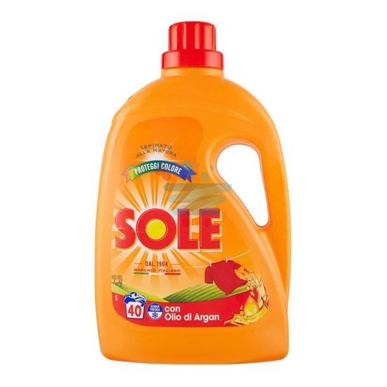 SOLE DETERSIVO LAVATRICE LIQUIDO COLORE CON OLIO DI ARGAN 2 LT