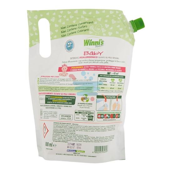 WINNI'S NATUREL DETERSIVO LAVATRICE LIQUIDO BABY BUSTA 800ML