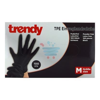 TRENDY GUANTI TPE LATEX FREE 100% 100PZ MIS. M