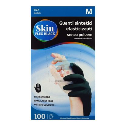 BERICAH GUANTI SKIN FLEX BLACK SINTETICI SENZA POLVERE MISURA M