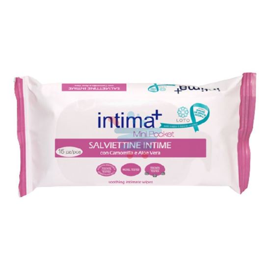 INTIMA + SALVIETTE INTIME LENITIVE CAMOMILLA E ALOE 15PZ