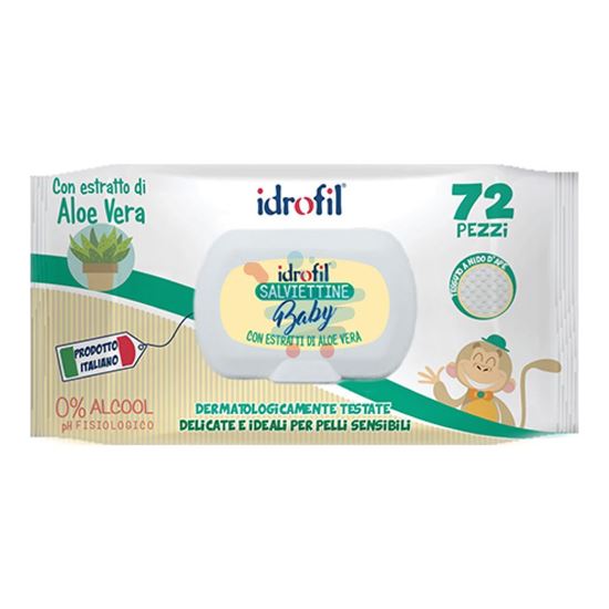 IDROFIL SALVIETTINE ALOE 72PZ