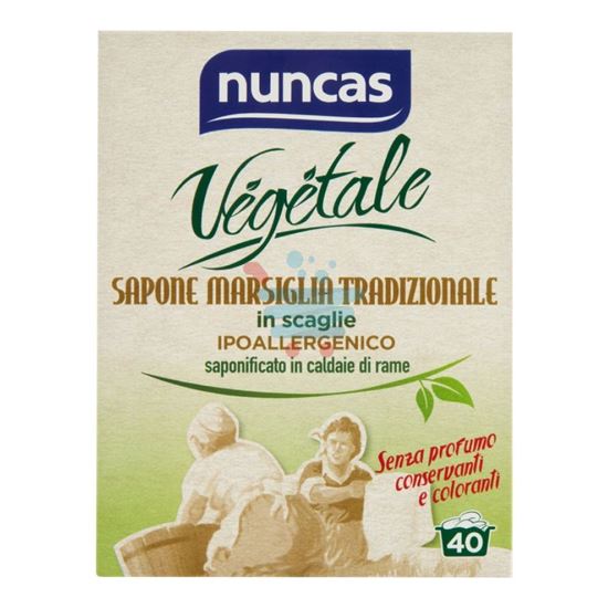 NUNCAS VEGETALE SAPONE MARSIGLIA A SCAGLIE 400GR