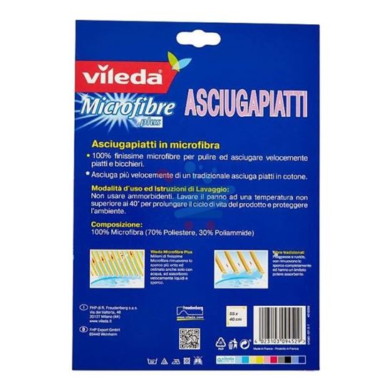 VILEDA ASCIUGAPIATTI IN MICROFIBRA