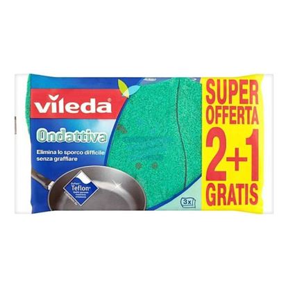 VILEDA SPUGNA ONDATTIVA MILLEUSI 3 PEZZI