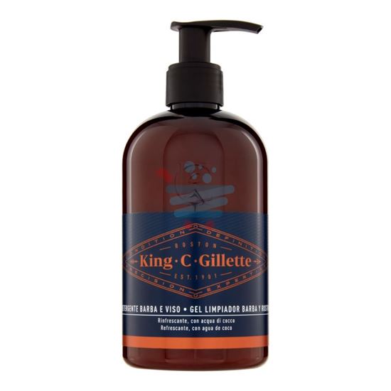 KING C GILLETTE DETERGENTE BARBA E VISO 350ML