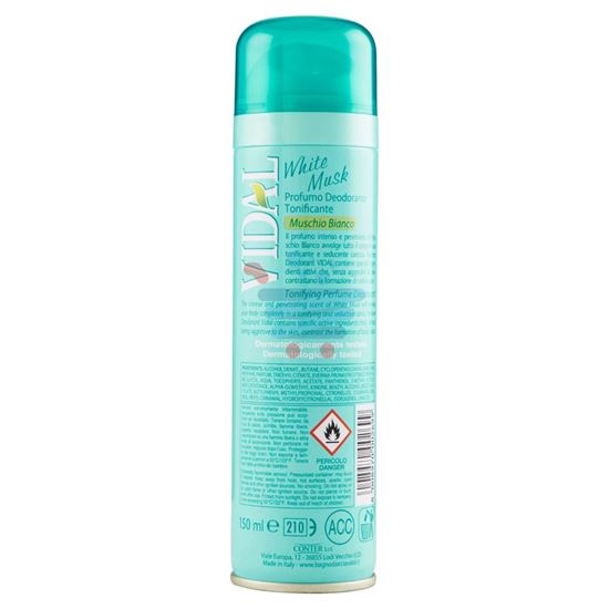 VIDAL DEODORANTE SPRAY MUSCHIO BIANCO 150ML