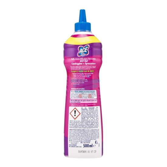 ACE BUCATO E CASA GEL CANDEGGINA + SGRASSATORE  500ML