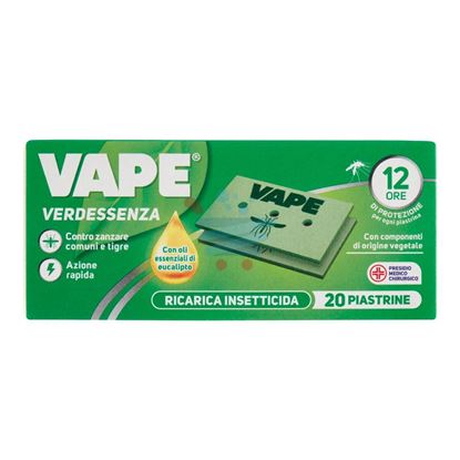 VAPE PIASTRINE VERDESSENZA 20 PEZZI