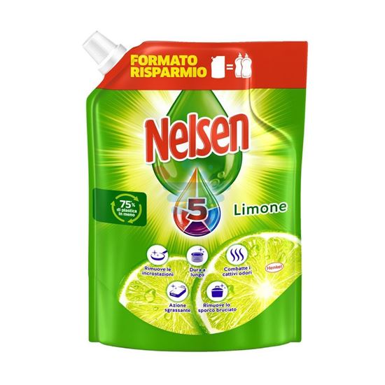 NELSEN DETERSIVO PIATTI ECORICARICA LIMONE 1800ML