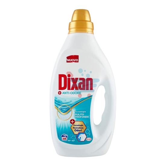 DIXAN DETERSIVO LAVATRICE LIQUIDO ANTIODORE 18 LAVAGGI 900ML