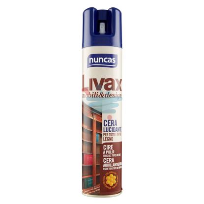 NUNCAS LIVAX  CERA LUCIDANTE PER TUTTI I TIPI DI LEGNO SPRAY 300ML