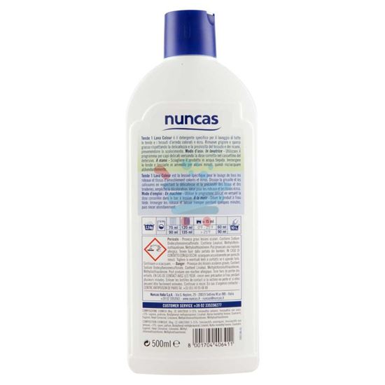 NUNCAS LAVA TENDE COLOUR 1 DETERSIVO SPECIFICO PER TENDE COLORATE 500ML
