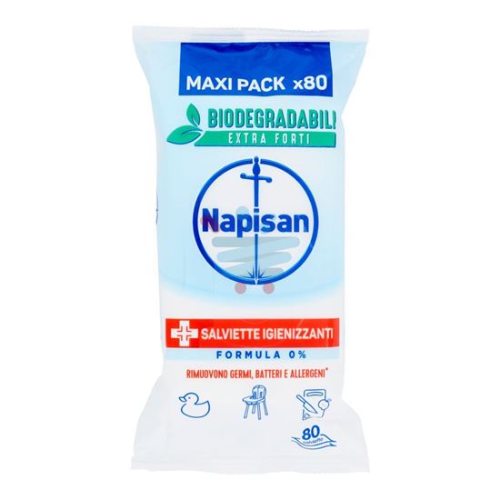 NAPISAN SALVIETTE IGIENIZZANTI FORMULA 0% 80PZ