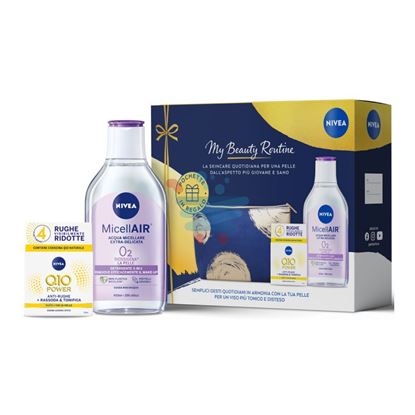 NIVEA CONFEZIONE MY BEAUTY ROUTINE- ACQUA MICELLARE 400ML + CREMA ANTIRUGHE Q10 50ML