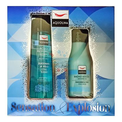 AQUOLINA CONFEZIONE ZUCCHERO A VELO ACQUA PROFUMATA 150ML + SHOWER GEL 125ML