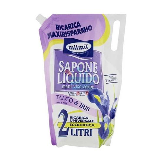 MIL MIL RICARCA SAPONE LIQUIDO TALCO E IRIS 2000 ML