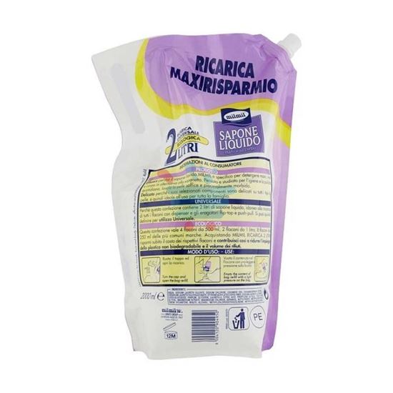 MIL MIL RICARCA SAPONE LIQUIDO TALCO E IRIS 2000 ML