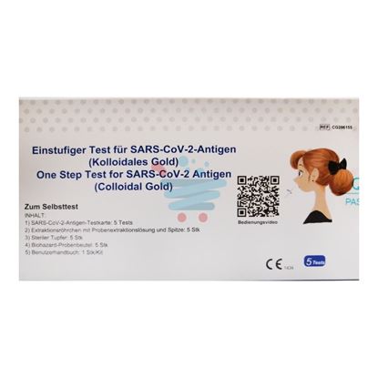 GETIN TAMPONE RAPID SARS-COV-2 ANTIGEN COVID-19 TEST 5PZ