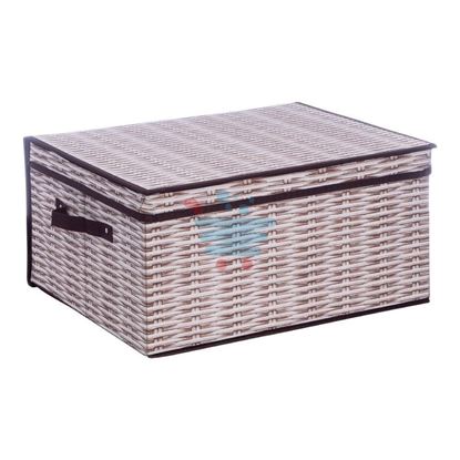 CASAVIP SCATOLA SALVASPAZIO IN TNT RATTAN 50X40X25 CM