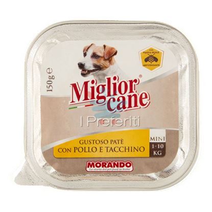 MIGLIOR CANE I PREFERITI VASCHETTA MANZO E TACCHINO 150GR