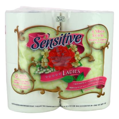 SENSITIVE LADIES CARTA IGIENICA 5 VELI 4 ROTOLI 180 STRAPPI